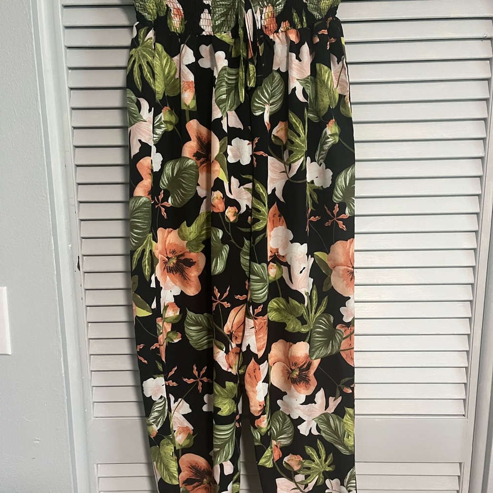 Vibrant Floral Patterned Pants